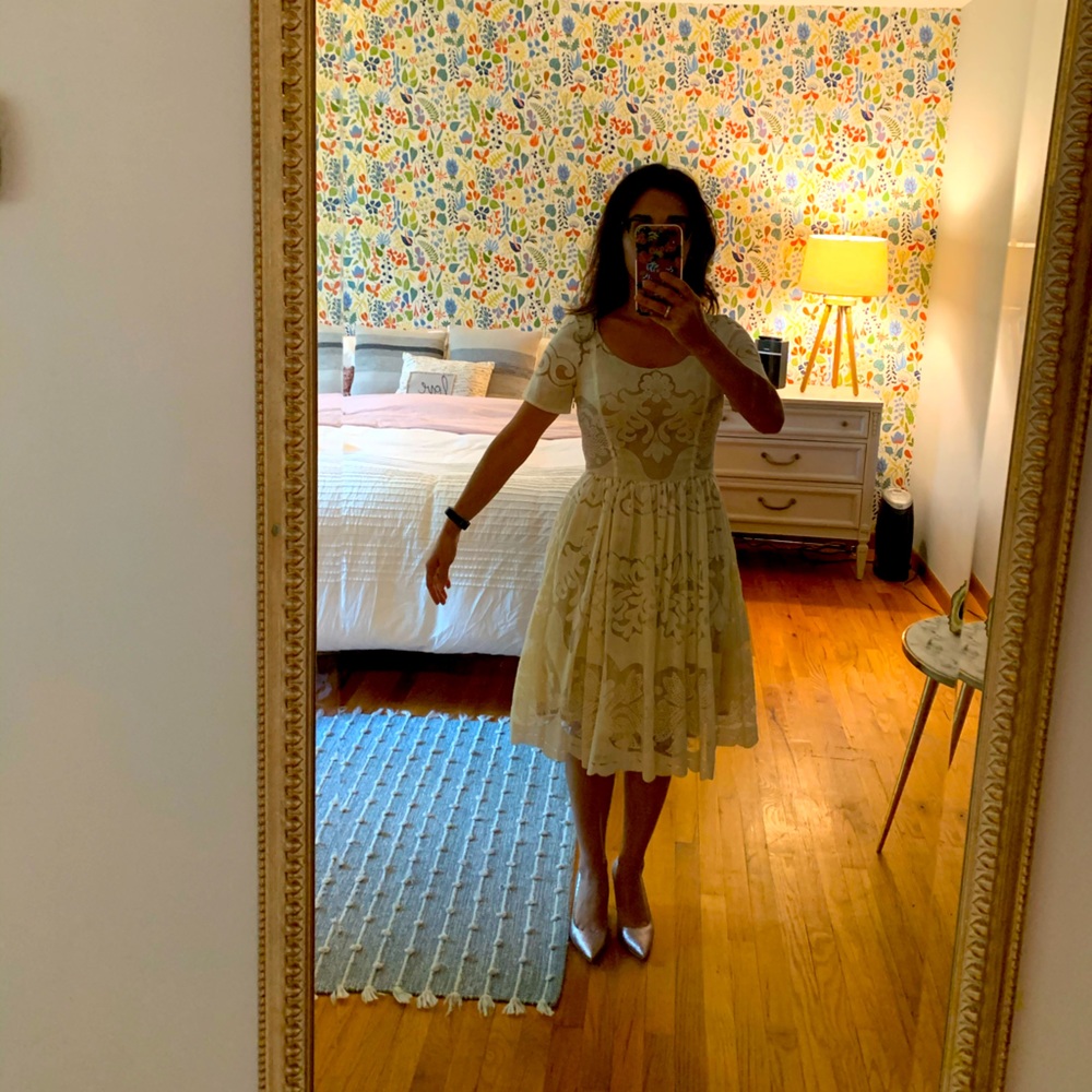 Plenty by Tracy Reese ivory lace dress